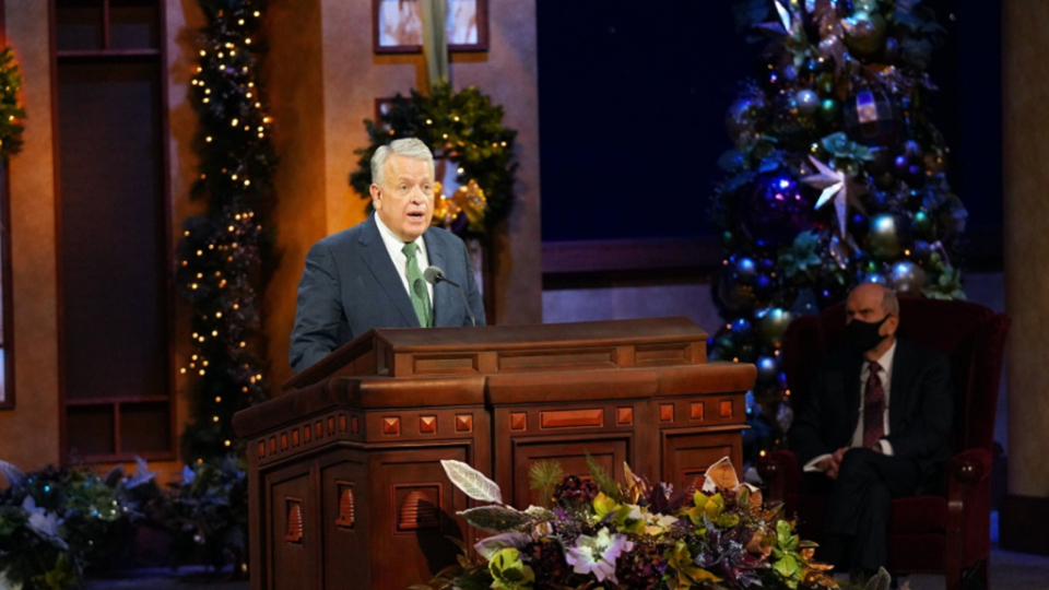 En el devocional de Navidad, los líderes de la Iglesia se enfocan en  Jesucristo